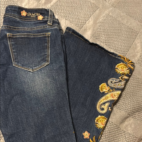 Girls Grace bell bottom Blue Denim - Picture 5 of 5